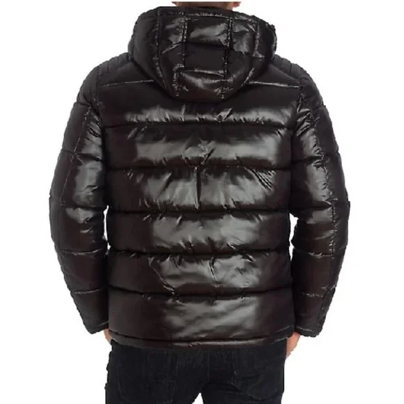 GUESS Hooded Zip-Front Puffer Jacket - Picture 2 of 6